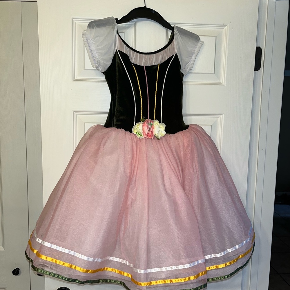 Revolution Pink and Dark Green Girls Dance/Halloween Costume